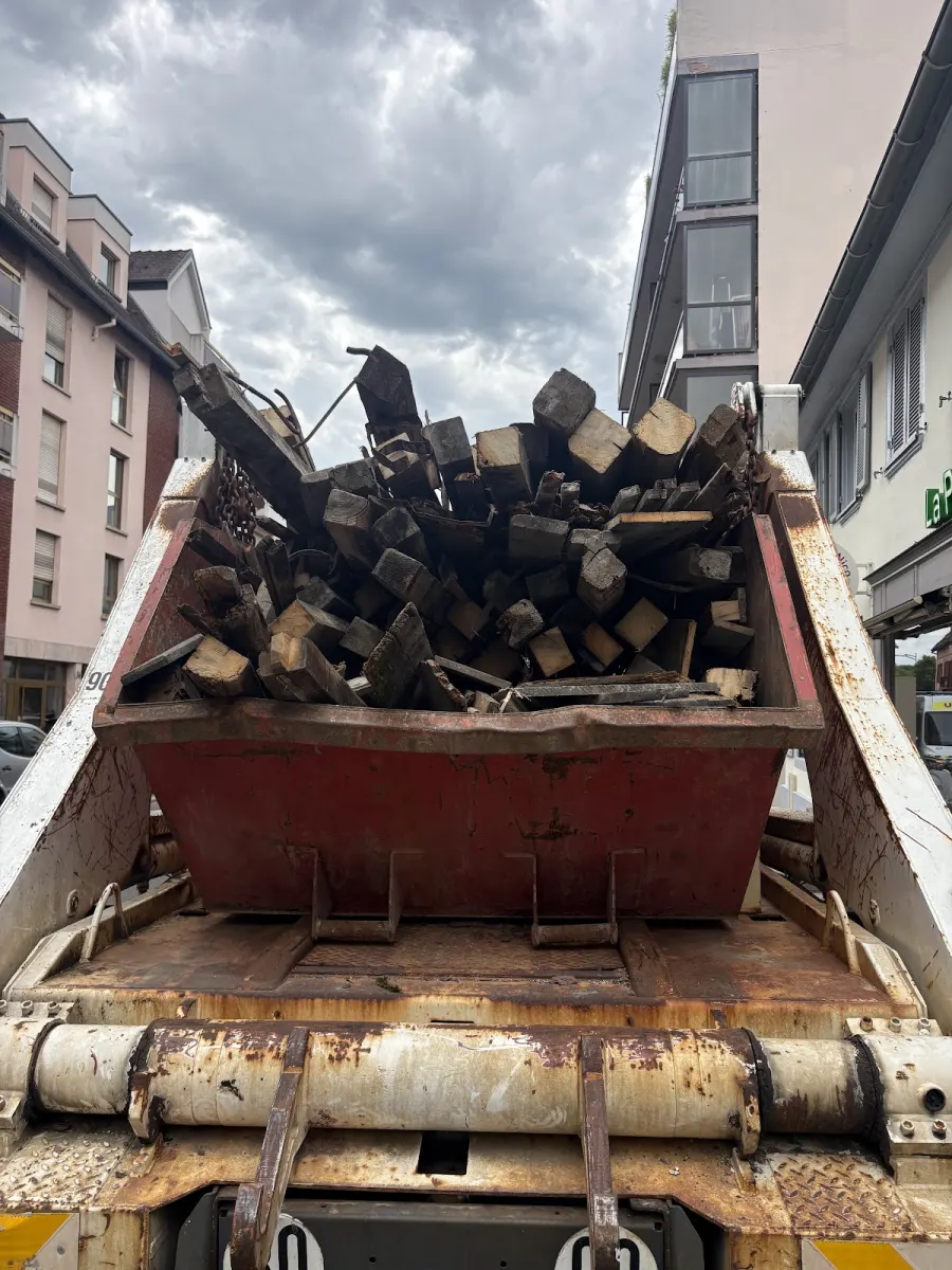 Réalisation Speedbenne : évacuation de déchets verts et de bois